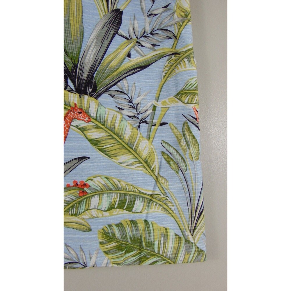 Nwt Ann Taylor Tropical Safari Pencil Skirt 12 Blue Lined Monkey Giraffe Jungle - Picture 3 of 11